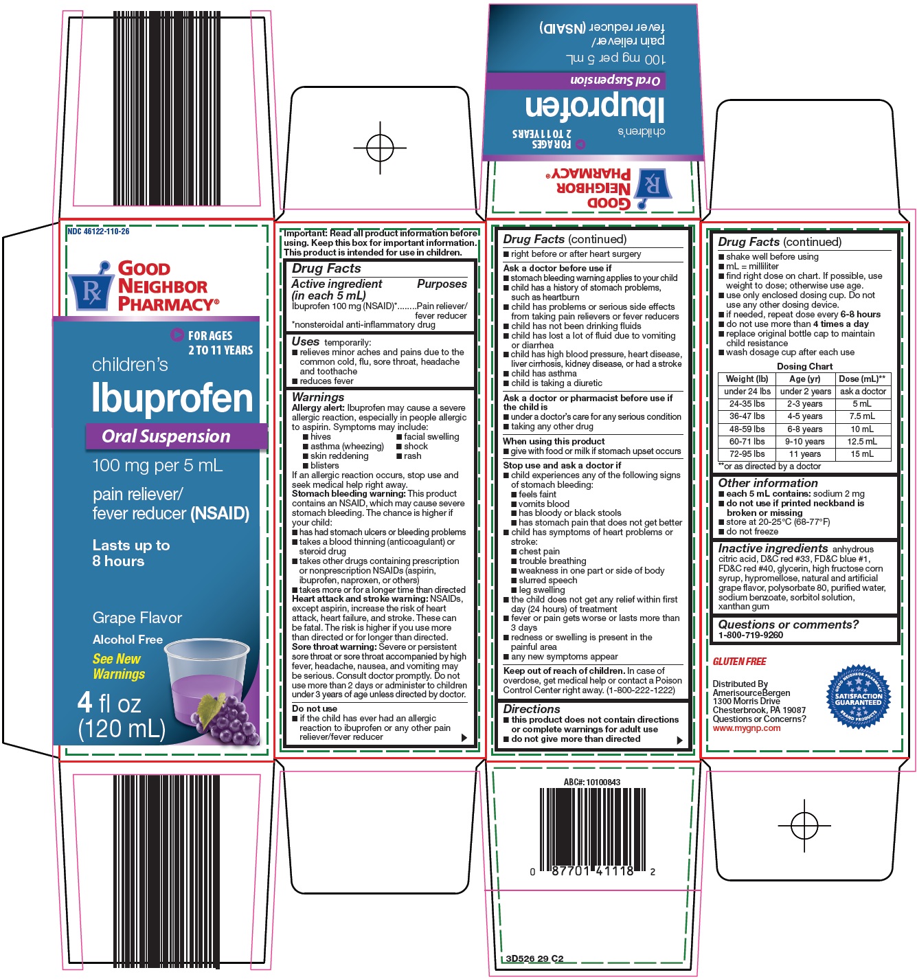 Children's Ibuprofen Oral Suspension Carton