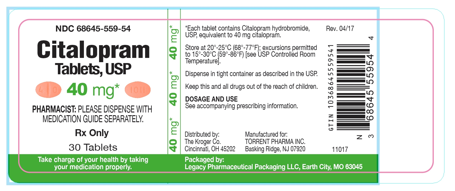 Citalopram Tablets, USP 40 mg