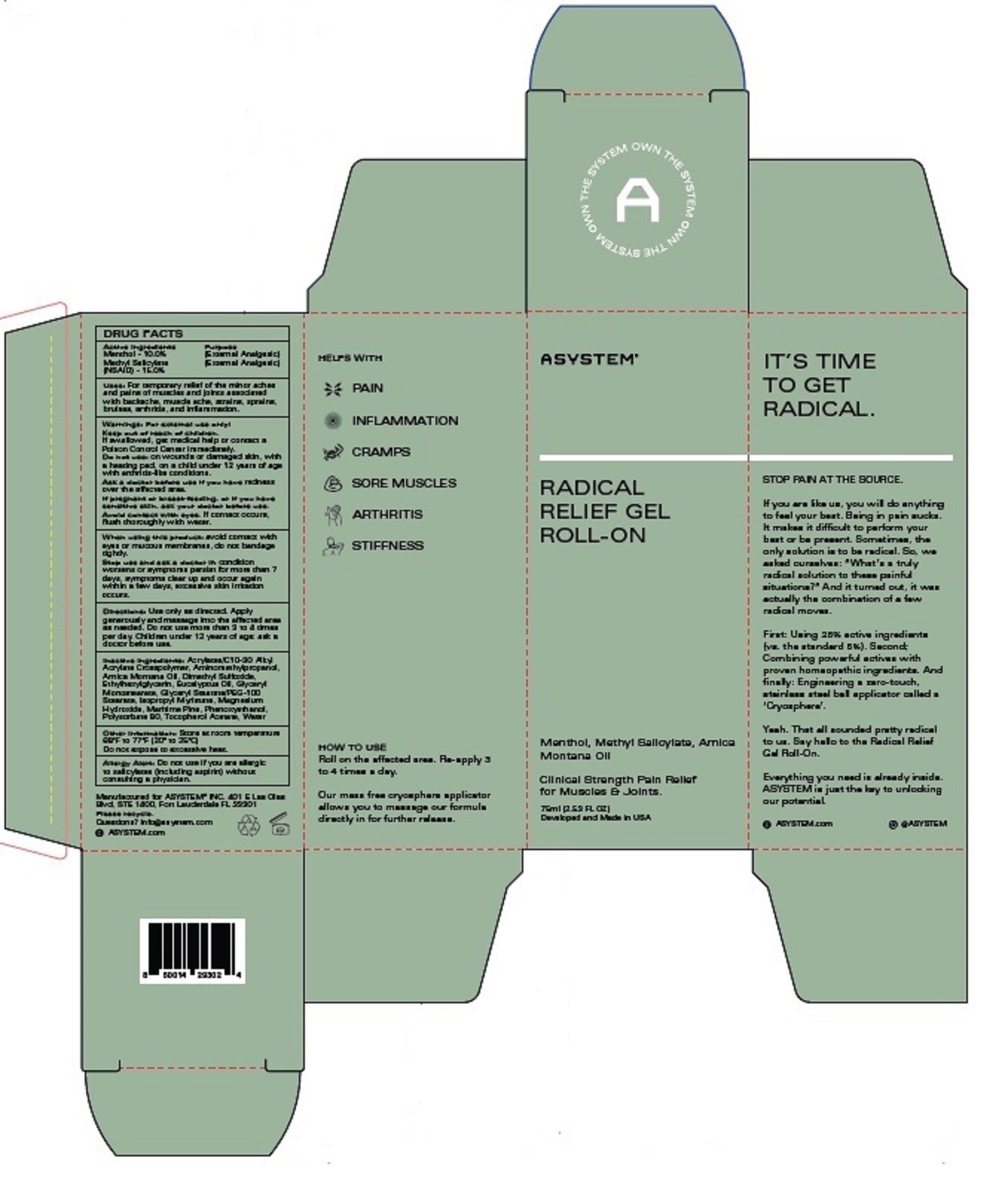 75ml carton label