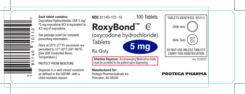 Principal Display Panel – 5 mg Bottle Label
