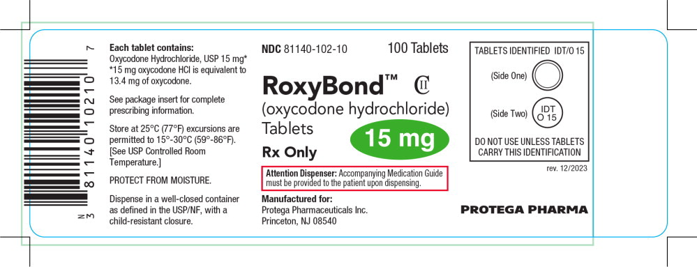 Principal Display Panel – 15 mg Bottle Label
