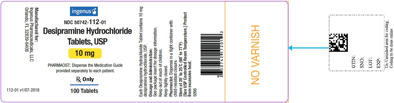 Desipramine Hydrochloride Tablets, USP 10 mg - 100 Tablets