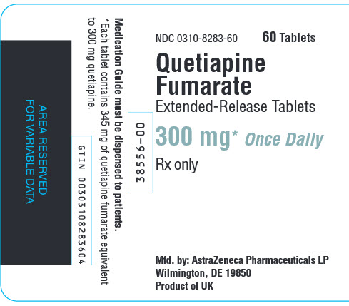 Quetiapine Fumarate 300 mg 60 Count Label