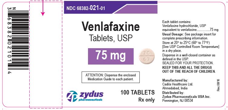 Venlafaxine Tablets USP, 75 mg