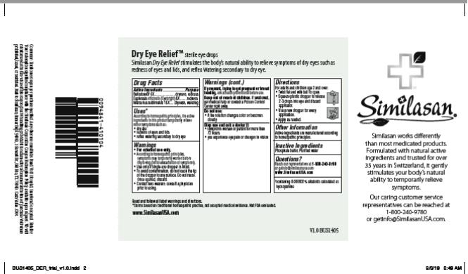 Principal Display Panel
NDC: <a href=/NDC/59262-376-13>59262-376-13</a>
Similasan
Dry Eye 
Relief
SINGLE-USE STERILE EYE DROPS
Preservative Free
0.4 ml/ 0.014 fl oz (one vial)
