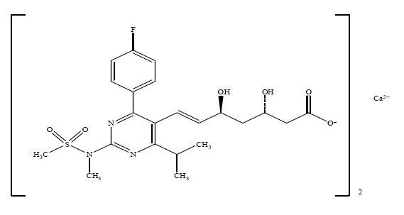 rosuvastatin calcium structural formula