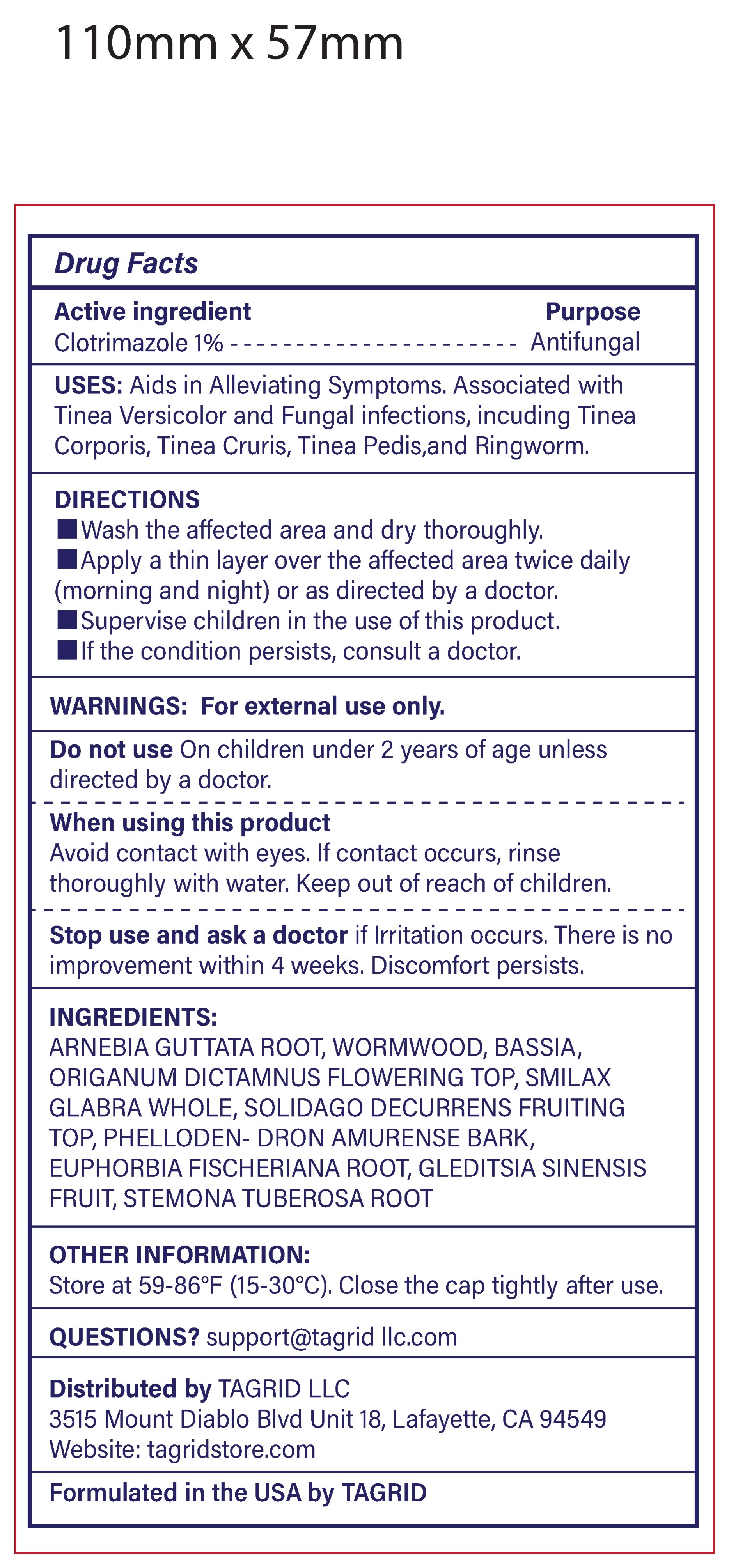 Tagrid ANTIFUNGAL CREAM tag