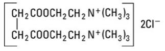 The following structural formula for Succinylcholine Chloride, USP is chemically designated C14H30Cl2N2O4 and its molecular weight is 361.31.