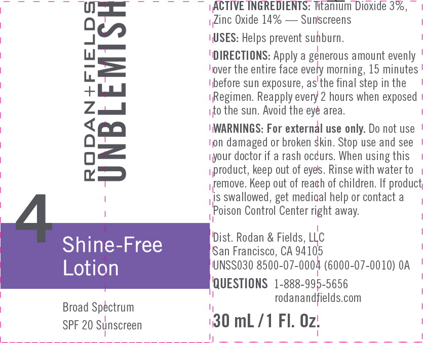 Principal Display Panel - Shine-Free Lotion Tube Label
