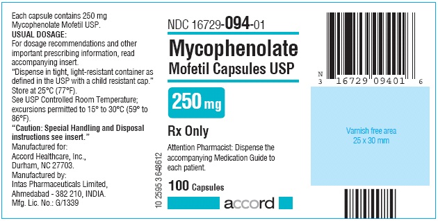 250 mg : 100 capsules