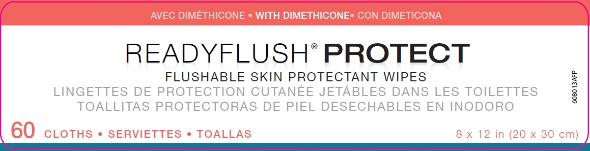 Readyflush Protect front label 