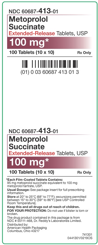100 mg Metoprolol Succinate ER Tablets Carton