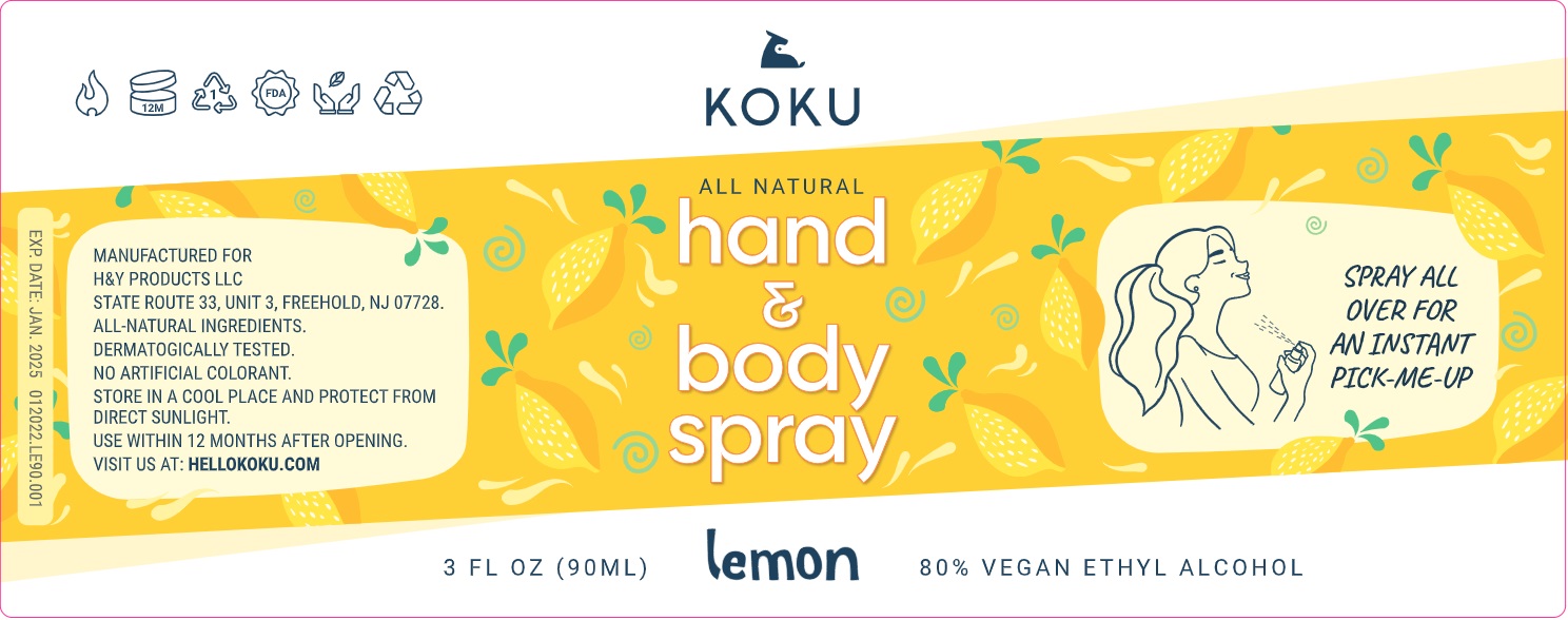 Koku All-Natural Lemon 3 bottle