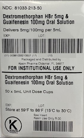 5 mL cup label