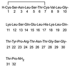 Calcitonin-Salmon Structural Formula