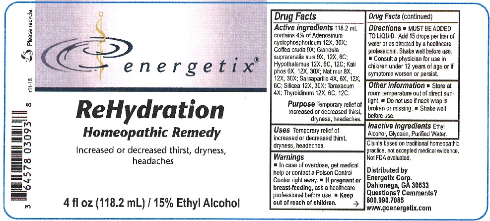 ReHydration 4 fl oz bottle label