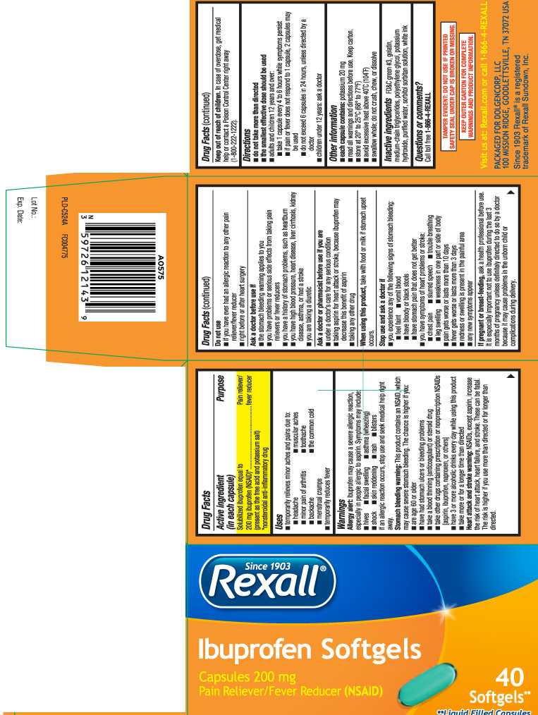 Solubilized ibuprofen equal to 200 mg ibuprofen (NSAID)* (present as the free acid and potassium salt) *nonsteroidal anti-inflammatory drug