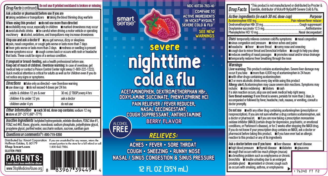 Severe Nighttime Cold & Flu Label