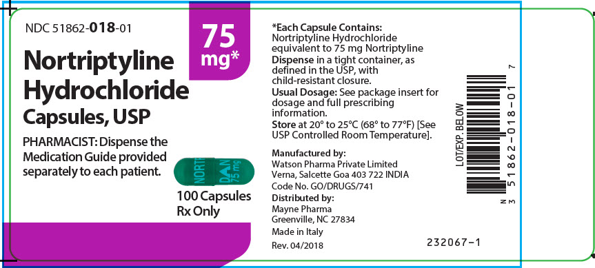 PRINCIPAL DISPLAY PANEL - 75 mg Capsule Bottle Label