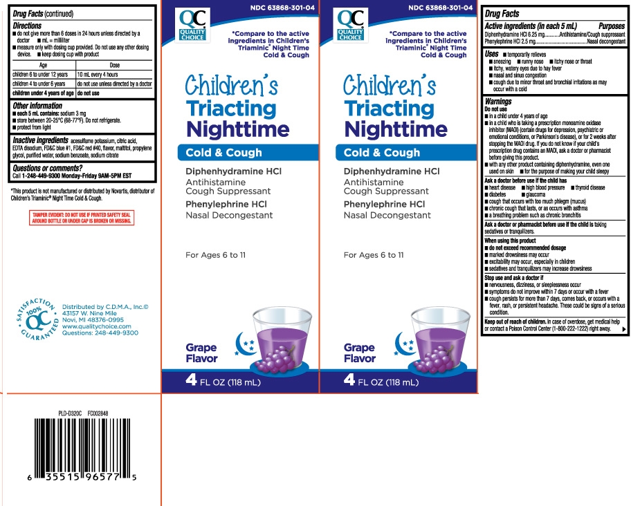 Diphenhydramine HCI 6.25 mg, Phenylephrine HCI 2.5 mg