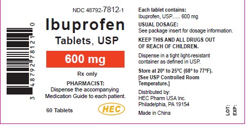 Ibuprofen 600 mg - 60 Tablets NDC: <a href=/NDC/48792-7812-1>48792-7812-1</a>