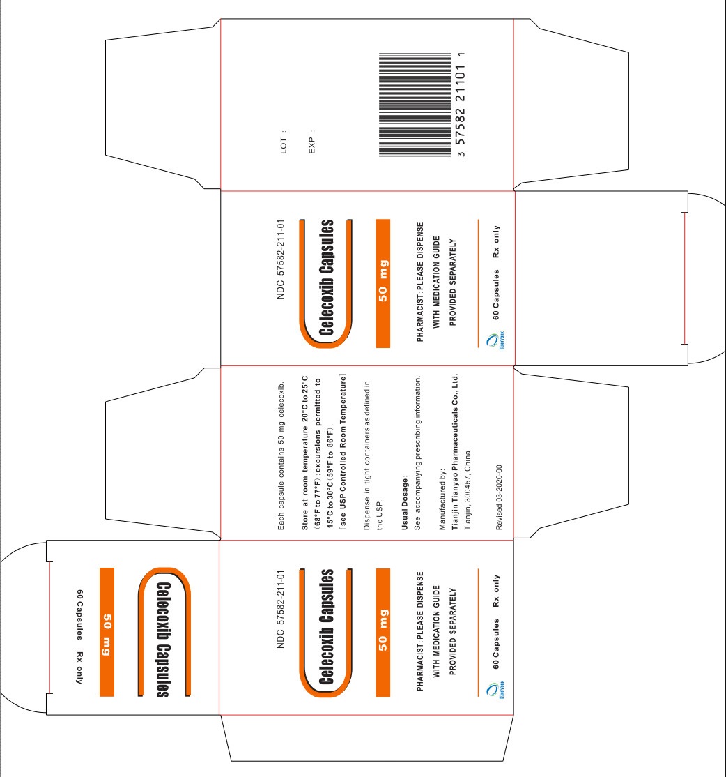 Celecoxib Capsules 50 mg 60 Capsules Carton Label
