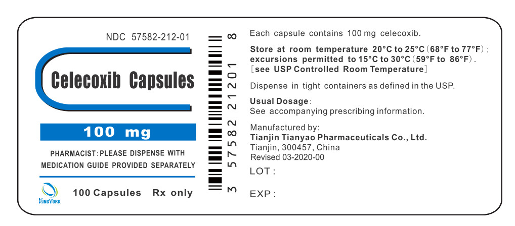 Celecoxib Capsules 100 mg 100 Capsules Bottle Label
