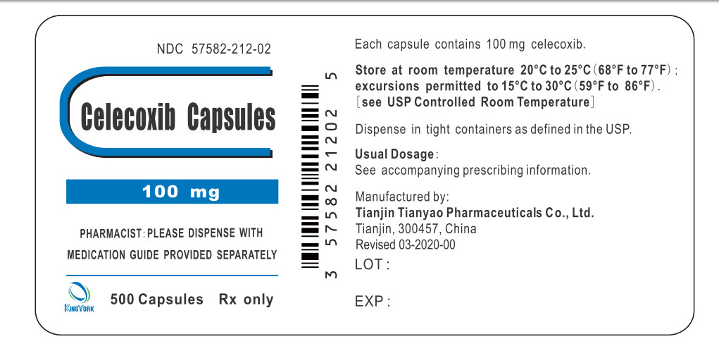 Celecoxib Capsules 100 mg 500 Capsules Bottle Label