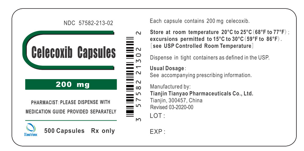 Celecoxib Capsules 200 mg 500 Capsules Bottle Label