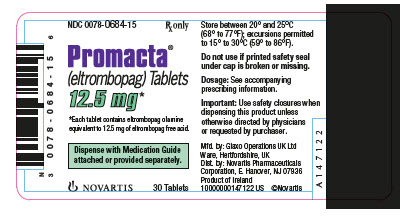 Promacta 12.5mg 30 count label