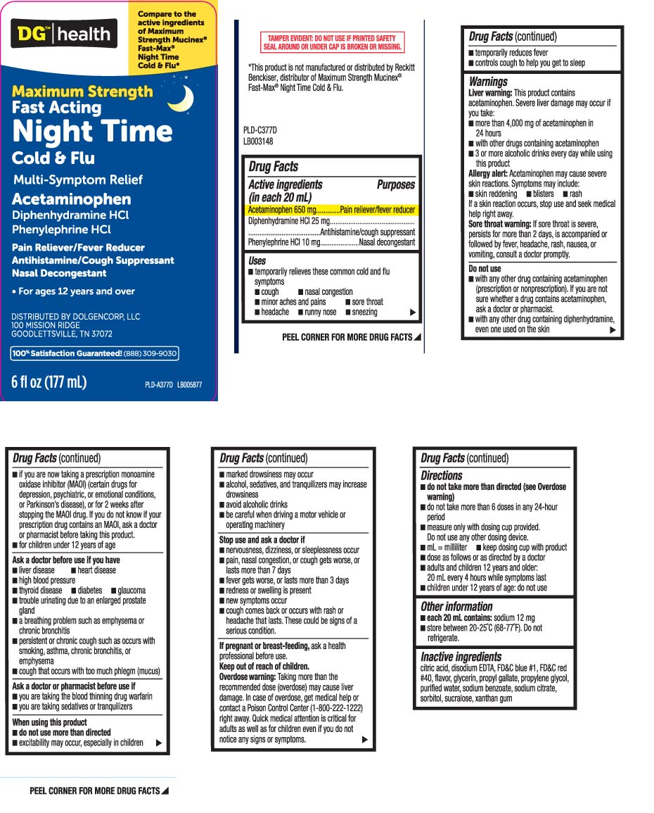 Acetaminophen 650 mg, Diphenhydramine HCI 25 mg, Phenylephrine HCI 10 mg