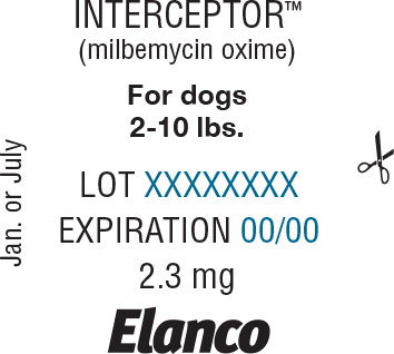 Principal Display Panel - Interceptor 2.3 mg Blister Label
