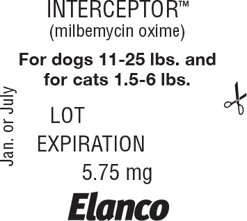 Principal Display Panel - Interceptor 5.75 mg Blister Label

