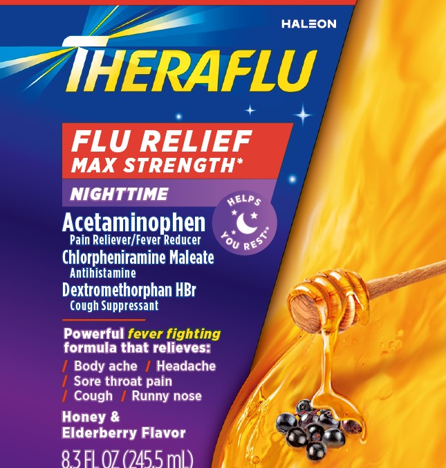 Theraflu Flu Relief Max Strength Nighttime 8.3 oz