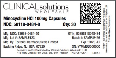 Minocycline HCl 100mg capsule 30 count blister card