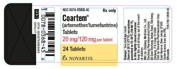 Coartem Tablets label