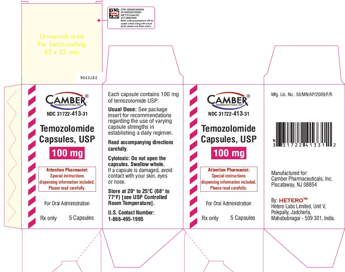 temozolamidecapsules100mg5scountcartonlabel