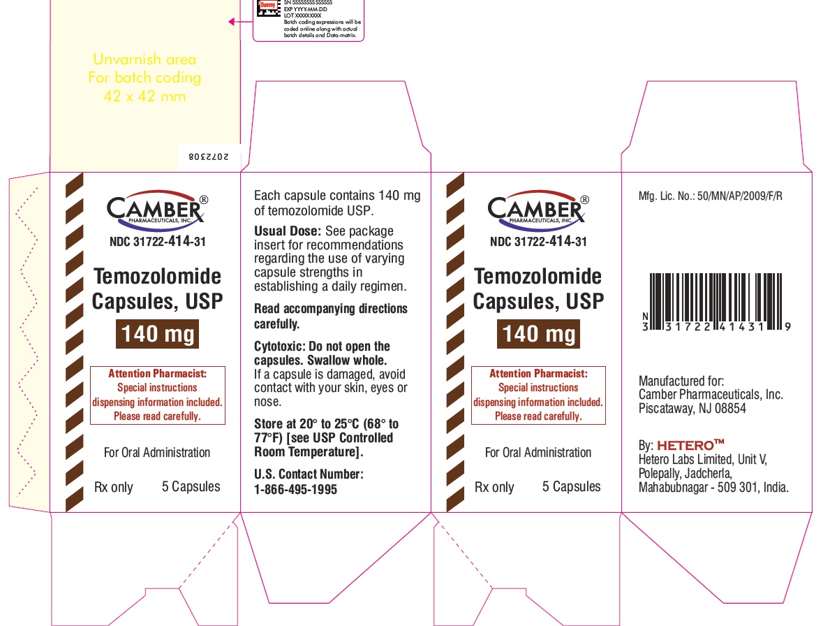 temozolamidecapsules140mg5scountcartonlabel