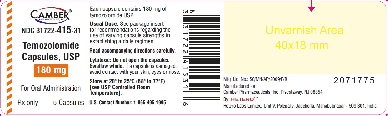 temozolamidecapsules180mg5scountcontainerlabel