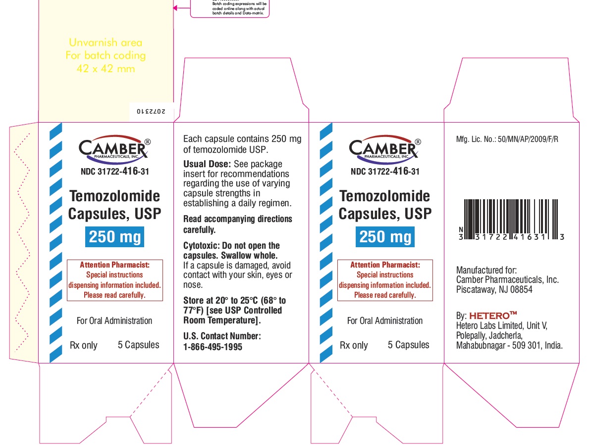 temozolamidecapsules250mg5scountcartonlabel