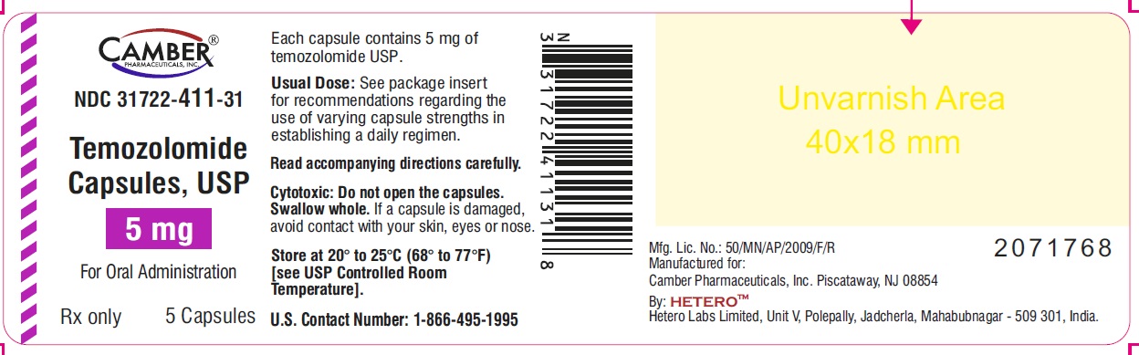 temozolamidecapsules5mg5scountcontainerlabel