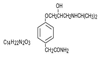 structured formula for atenolol