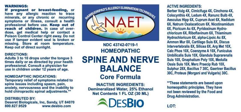 Spine and Nerve Balance Core Formula