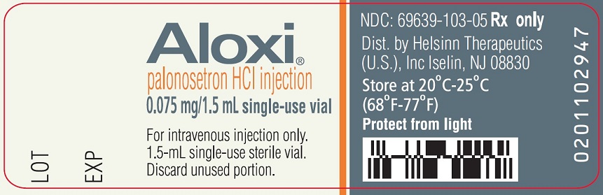 PRINCIPAL DISPLAY PANEL - 0.075 mg/1.5 mL Injection NDC: <a href=/NDC/62856-798-01>62856-798-01</a> Rx only Aloxi® palonosetron HCl injection 0.075 mg/1.5 mL single-use vial For intravenous injection only. 1.5-mL single-use steril