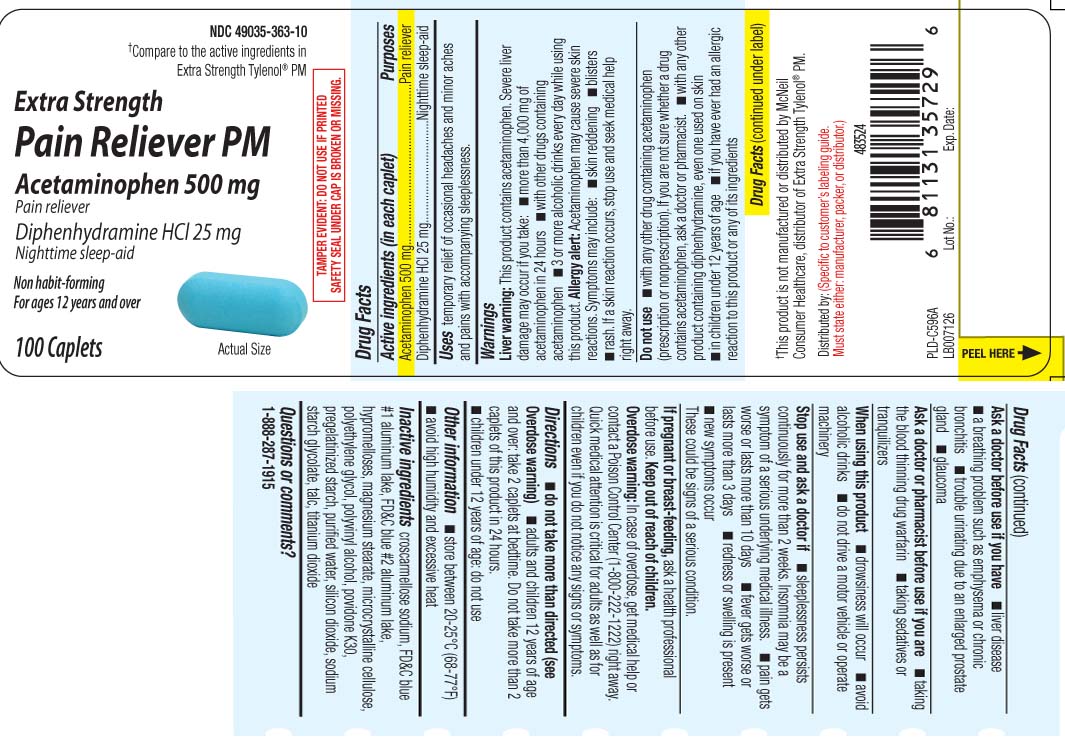 Acetaminophen 500 mg, Diphenhydramine HCL 25 mg