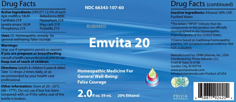 Emvita 20 - Label