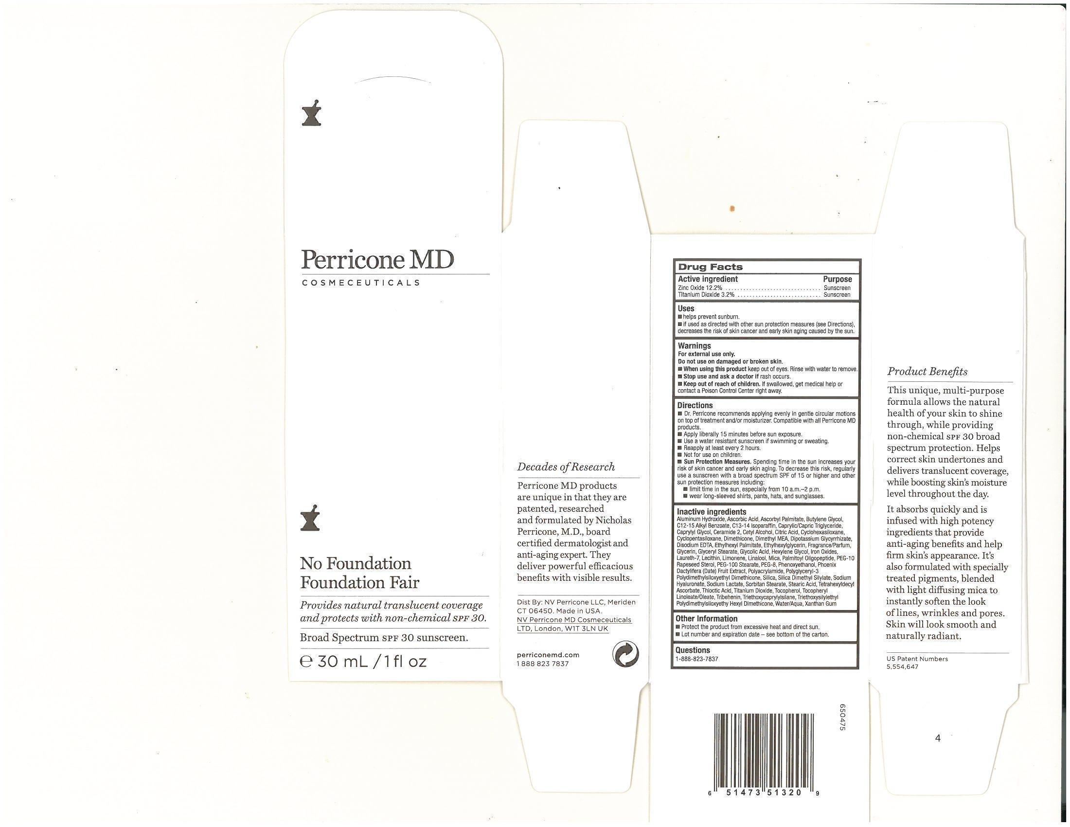 Image of Product: Perricone MD No Foundation Foundation Fair 30ml