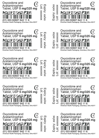 5mg 325mg Oxycodone APAP Tablet USP Blister