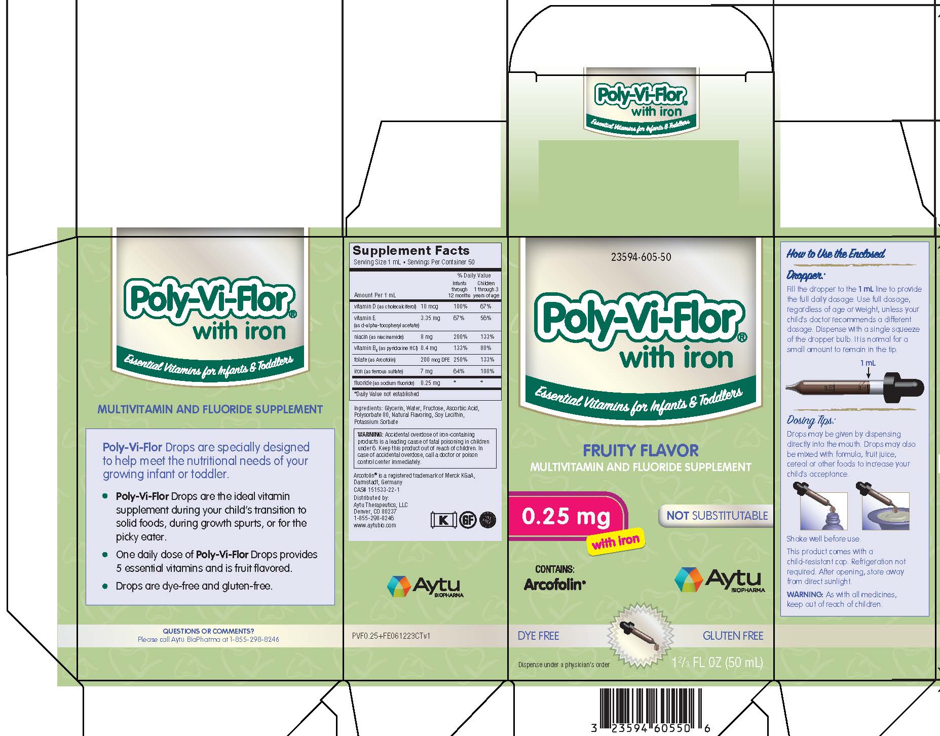 Poly-Vi-Flor 0.25mg Arcofolin with Iron Carton