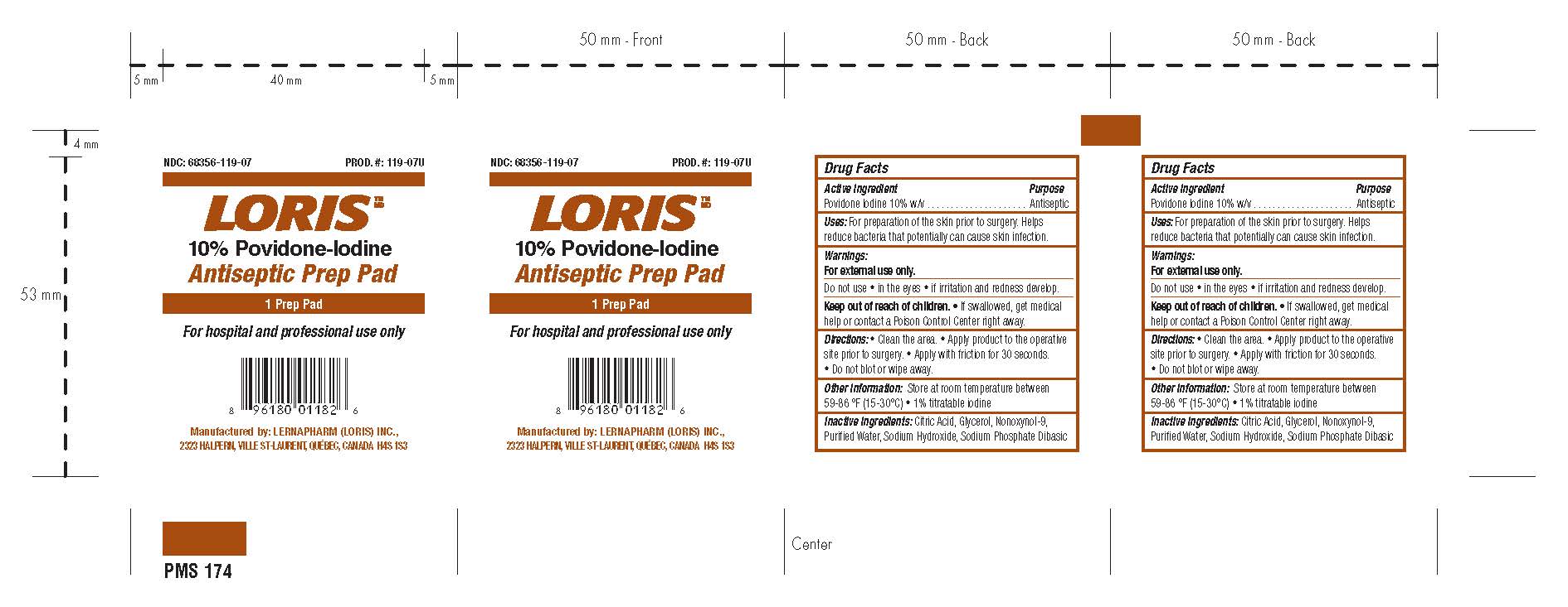 image of single non-sterile prep pad